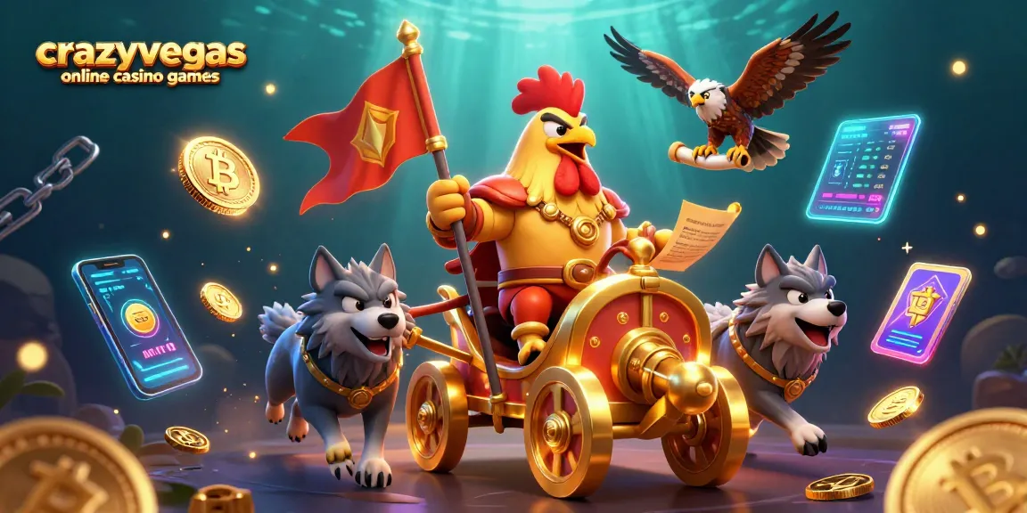 Experience thrilling action with crazyvegas online casino games featuring exciting characters in a vibrant scene